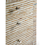 Тумбочка прикроватная Bogense Bone Inlay Bedside Beige варинант исполнения - 3 | Loft Concept в Грозном