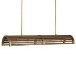 Люстра линейная полукруглой формы Wooden Horseshoe варинант исполнения - 4 | Loft Concept в Грозном