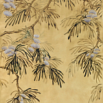Обои ручная роспись Silk Tree Original colourway on Gold Bullion gilded paper варинант исполнения - 1 | Loft Concept в Грозном