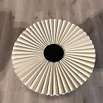 Дизайнерский журнальный стол круглый с фактурной столешницей Ifike варинант исполнения - 1 | Loft Concept в Грозном