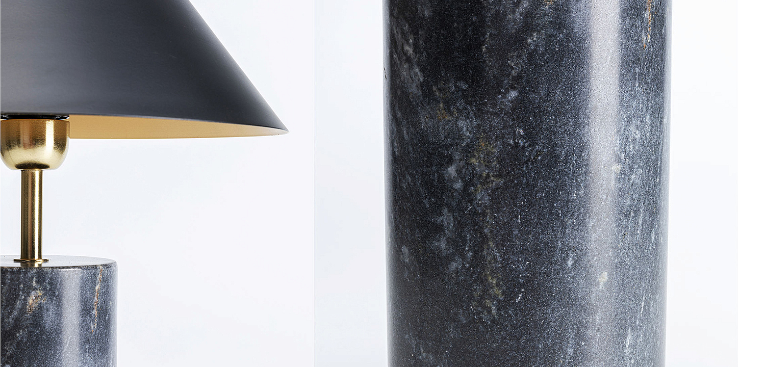 Настольная лампа из темно-синего мрамора - Loft-Concept в Грозном
