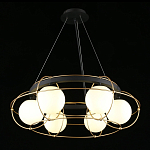 Люстра подвесная круглая с белыми плафонами Martin варинант исполнения - 3 | Loft Concept в Грозном