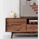 Тумба под телевизориз массива дерева TV Stand made of Walnut Wood варинант исполнения - 3 | Loft Concept в Грозном