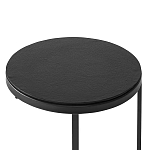 Кофейный столик круглый чёрный Compact Loft варинант исполнения - 3 | Loft Concept в Грозном