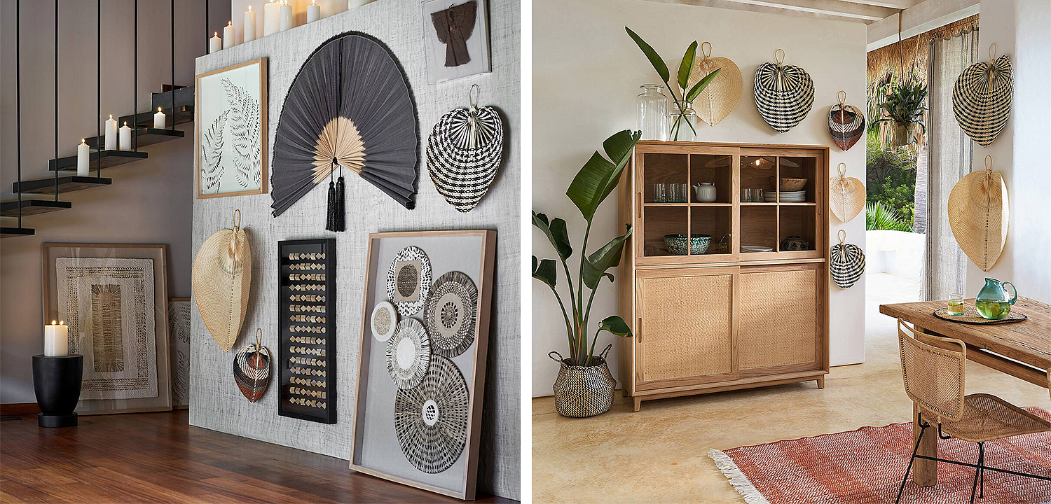 Аксессуар на стену Wicker Bamboo Fan Аксессуар на стену Wicker Bamboo Fan - Loft-Concept в Грозном
