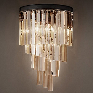Бра Glass Odeon Crystal Amber