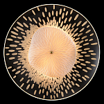 Бра с белым рельефным плафоном и стеклом с рисунком FLOW варинант исполнения - 1 | Loft Concept в Грозном