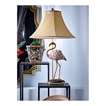 Настольная лампа с абажуром Розовый Фламинго Porcelain Flamingo Lamp варинант исполнения - 2 | Loft Concept в Грозном