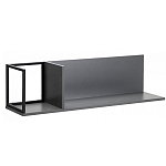 Полка навесная открытая цвета графит Strict Lines  варинант исполнения - 1 | Loft Concept в Грозном