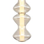 Подвесной светильник светодиодный с стеклянным волнообразным плафоном Amphora of Light варинант исполнения - 4 | Loft Concept в Грозном