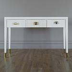 Дизайнерский Письменный стол Elsa Dreams White с тремя ящиками варинант исполнения - 1 | Loft Concept в Грозном