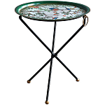 Круглый приставной столик складной Chinoiserie Blooming Garden Side Table варинант исполнения - 1 | Loft Concept в Грозном