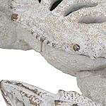 Статуэтка краб с детализированной текстурой в белом цвете Marine Accessories варинант исполнения - 3 | Loft Concept в Грозном