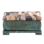 Шкатулка с мозаикой из натуральных камней Stone Casket варинант исполнения - 4 | Loft Concept в Грозном