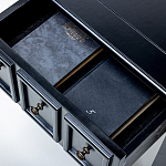 Черная тумба с выдвижным ящиком Monica варинант исполнения - 4 | Loft Concept в Грозном