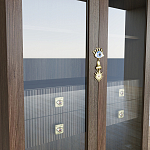 Дизайнерский шкаф витрина Elsa Dreams Walnut с 4-мя ящиками варинант исполнения - 5 | Loft Concept в Грозном