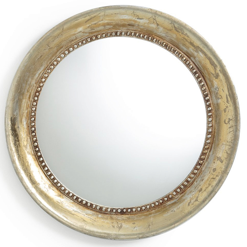 Зеркало Antique Mango Wood Round 60 Винтажное Светлое Золото Зеркало Antique Mango Wood Round 60 Винтажное Светлое Золото в Грозном | Loft Concept