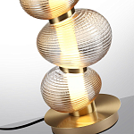 Настольная лампа с 3-мя рифлеными стеклянными шарами Marcelh Light варинант исполнения - 4 | Loft Concept в Грозном