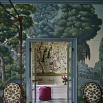 Обои ручная роспись Malmaison Special Colourway on Auguste scenic paper варинант исполнения - 2 | Loft Concept в Грозном