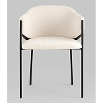 Стул Brace букле белый варинант исполнения - 4 | Loft Concept в Грозном