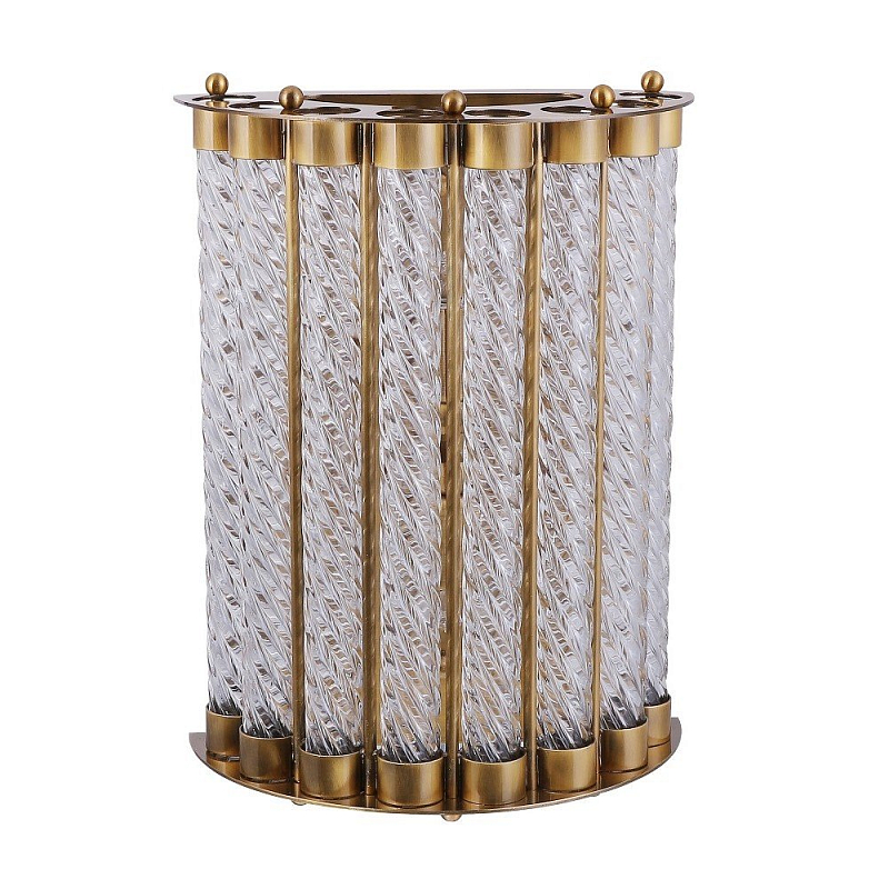 Бра Glass Spirals Sconces Бронза Прозрачное Стекло Бра Glass Spirals Sconces Бронза Прозрачное Стекло в Грозном | Loft Concept