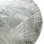 Кофейный столик с рельефной столешницей из металла Aplika Silver варинант исполнения - 2 | Loft Concept в Грозном