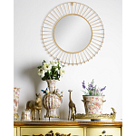 Зеркало круглое настенное в металлической оправе Modern Mirror Space варинант исполнения - 4 | Loft Concept в Грозном