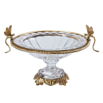 Чаша из прозрачного стекла с рельефным ободком и фигурками стрекоз Eden Garden варинант исполнения - 1 | Loft Concept в Грозном