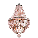 Люстра каплевидной формы украшенная розовыми круглыми бусинами Pink Beads Chandelier варинант исполнения - 2 | Loft Concept в Грозном