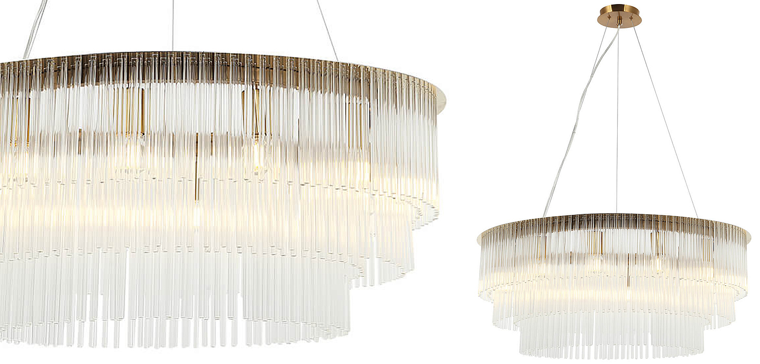 Люстра Harrison Chandelier gold 12 lamp Люстра Harrison Chandelier gold 12 lamp - Loft-Concept в Грозном