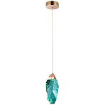 Подвесной светильник Soar Hanging Lamp Brass Emerald Изумрудный варинант исполнения - 2 | Loft Concept в Грозном