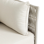 Диван садовый с плетеными ремешками и спинкой  Kleo варинант исполнения - 3 | Loft Concept в Грозном