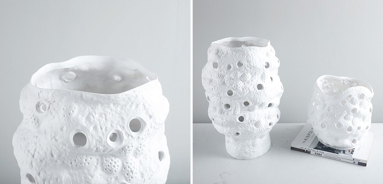 Ваза белая Rie White Vase S Ваза белая Rie White Vase S - Loft-Concept в Грозном