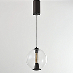 Подвесной светильник с плафоном в форме шара Inner Gleam Orb black  варинант исполнения - 6 | Loft Concept в Грозном