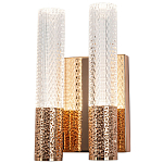 Бра с двумя плафонами Dew Drops Tube Duo Gold Wall Lamp варинант исполнения - 1 | Loft Concept в Грозном