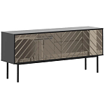 ТВ-тумба с зеркальным декором Serena TV-Stand варинант исполнения - 1 | Loft Concept в Грозном