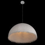 Подвесной светильник в форме купола белого цвета с ажурной бахромой Tactile Line варинант исполнения - 5 | Loft Concept в Грозном