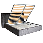 Кровать двуспальная серая с подъемным механизмом  Selecting the Best варинант исполнения - 2 | Loft Concept в Грозном