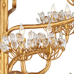 Люстра золотая в виде растения Golden Flower Glade варинант исполнения - 1 | Loft Concept в Грозном