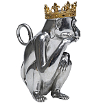 Статуэтка обезьяна в короне серебряная Golden Monkey варинант исполнения - 4 | Loft Concept в Грозном