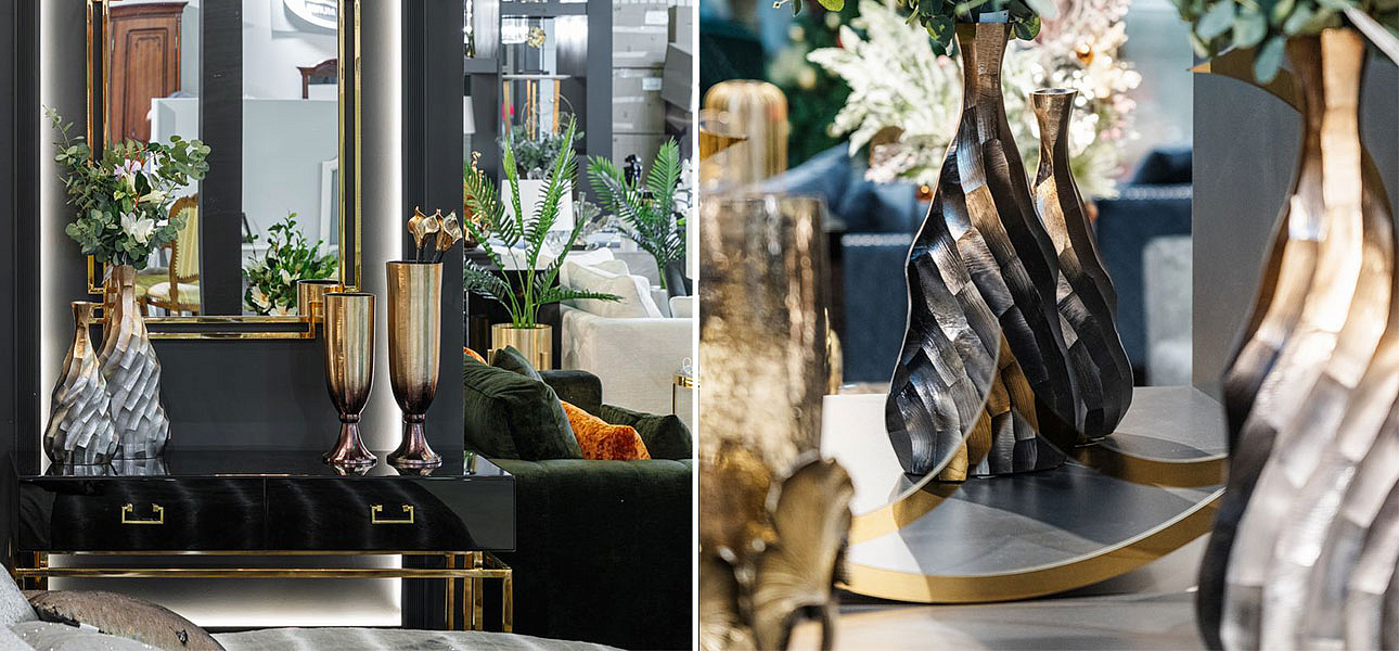 Ваза Top black and gold Ваза Top black and gold - Loft-Concept в Грозном