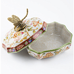 Фарфоровая шкатулка с бронзовой стрекозой Eden Garden варинант исполнения - 4 | Loft Concept в Грозном