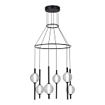 Люстра светодиодная с 6-ю сферическими стеклянными плафонами Splatter варинант исполнения - 1 | Loft Concept в Грозном