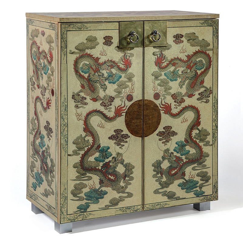 Комод в стиле шинузари с росписью Chinese Eastern Dragon Мульти в Грозном | Loft Concept 