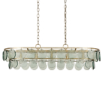 Люстра овальной формы с каскадом из декоративных элементов Harmony of Light варинант исполнения - 3 | Loft Concept в Грозном