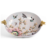 Белое фарфоровое блюдо с изображением бабочек Eden Garden варинант исполнения - 2 | Loft Concept в Грозном