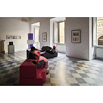 Дизайнерский модульный диван волнистой формы с цветным принтом Poltronova Superonda Sofa варинант исполнения - 9 | Loft Concept в Грозном