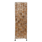 Торшер из перламутра на металлическом каркасе Indonesian Tower 2 варинант исполнения - 1 | Loft Concept в Грозном