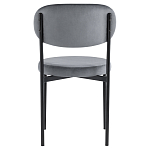 Стул с круглым сиденьем на металлическом основании ALFIE CHAIR Grey варинант исполнения - 3 | Loft Concept в Грозном