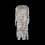 Бра с каскадом из прозрачного хрусталя и корпусом из металла цвета хром Constant Sparks варинант исполнения - 3 | Loft Concept в Грозном